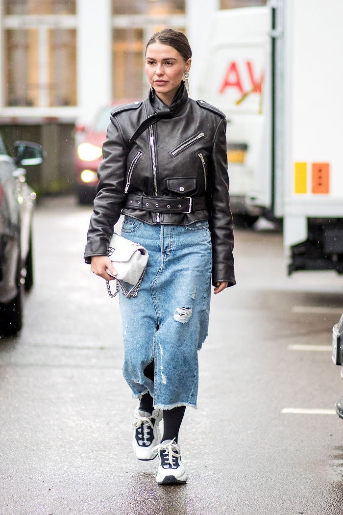 Streetwear Styling Using Jean Skirts For Women