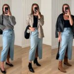 Elegant Minimalist Looks With Jean Skirts For Women