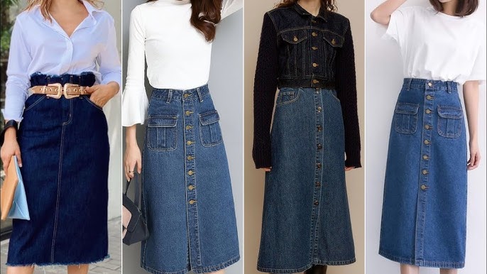 Workwear Styling Ideas For Jean Skirts For Women