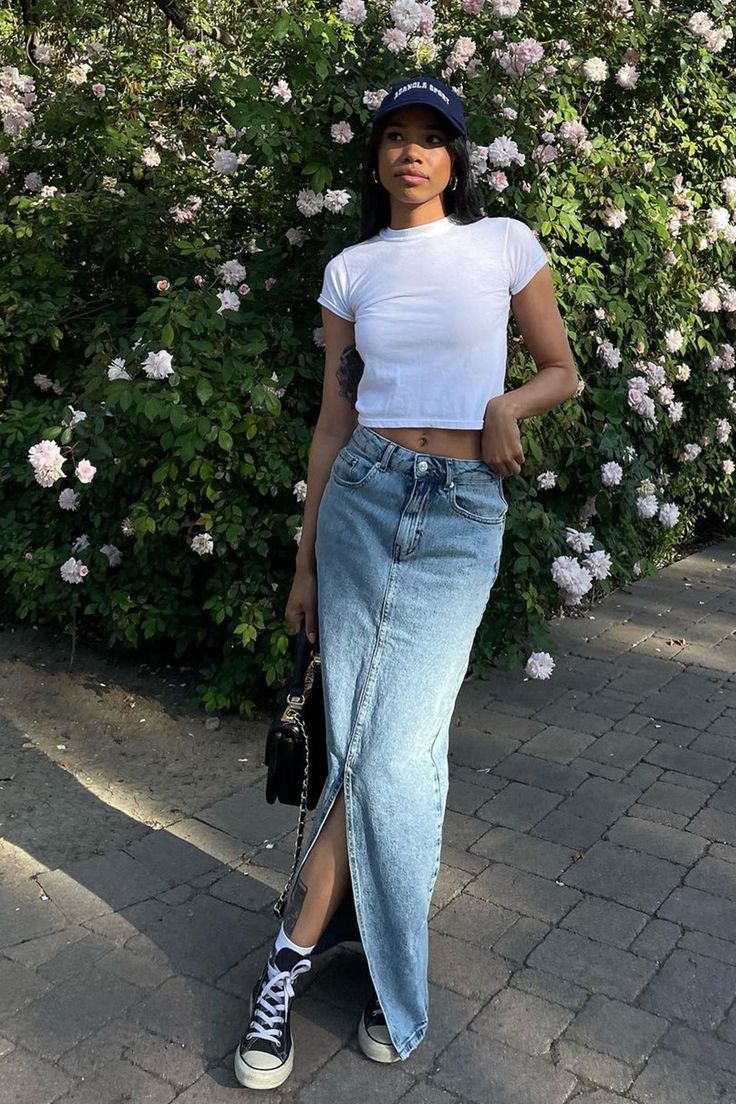 Casual Everyday Looks With Jean Skirts For Women